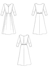 Patrón de costura vestido NOTTE