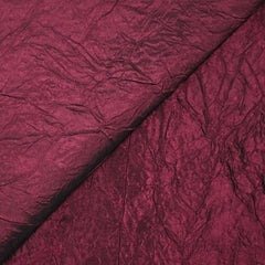 Polyester froissé Lola rouge lie de vin