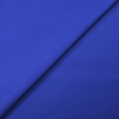 Popeline de coton satinée bleu électrique