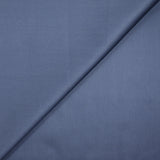 Popeline de coton satinée bleu jeans