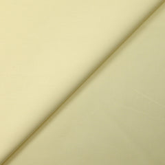 Popeline de coton satinée jaune beurre
