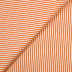 popeline-de-coton-tissee-teinte-rayee-3mm-mandarine