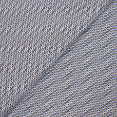 Popeline polycoton imprimée fantaisie bleu et marron