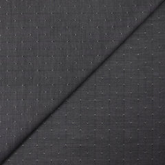 Popeline polycoton jacquard Benjamin losange fond gris