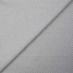 Popeline polycoton jacquard Félix gris