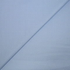 Popeline polycoton jacquard Mathew bleu fond blanc