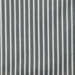 Popeline polycoton tissée-teinte Tom rayée gris et blanc