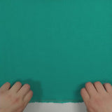 Lin viscose uni turquoise