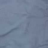 Crêpe viscose Lily brodé feuillage rouge