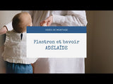Patrón de Plastron, suéter sin mangas y babero Adelaide