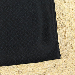 Satin de soie imprimé peau de serpent fond noir