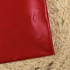 Satin duchesse stretch ciré rouge