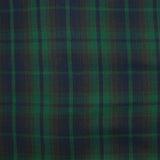 Tartan tissé-teint vert et marine