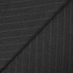 Tissu tailleur laine mélangée rayé gris anthracite