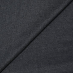 Tissu tailleur laine mélangée sergé gris foncé
