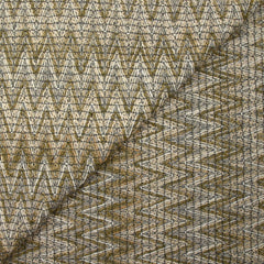 Tweed de coton et soie chevrons beige et écru