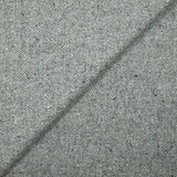 Tweed de laine gris et bleu pâle