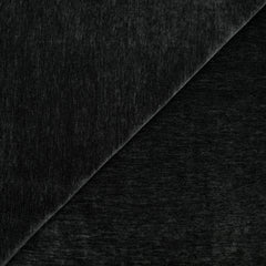 Velours chenille double face chiné noir