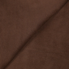 Velours côtelé polyester 2 mm marron