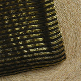 Velours de soie dévoré rayé Lurex fond noir