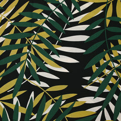 Viscose imprimée jungle fond noir