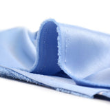 Crêpe satin polyester bleu ciel