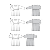 Patron Burda n°6055: Robe