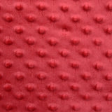 Polaire minky relief rouge framboise