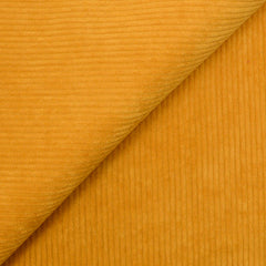 Velours polyester côtelé moutarde