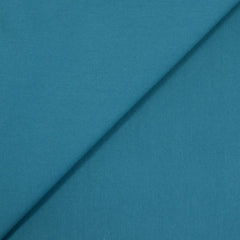 Gabardine polycoton sergé bleu canard