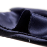 Crêpe satin polyester bleu marine