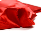Red united polyester satin