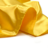 Satinado de poliéster unido de color amarillo imperial