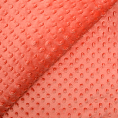 Polaire minky relief corail