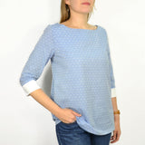 Voile de coton Plumetis rose poudre