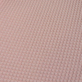 Tissu nid d'abeille rose poudré