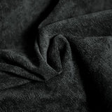 Fine polyester velvet black ribs