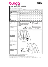 Burda boss n ° 5897: jacket