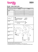 Burda Boss N ° 5924: blusa