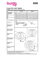 Burda Boss N ° 6006: chaqueta