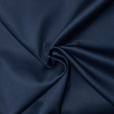 Midnight blue cotton satin