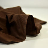 Coton uni marron