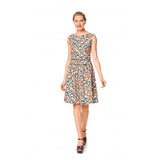 Burda Boss 6339 - Vestido de cuello del barco