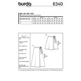 Burda 6340 Boss - falda de cartera