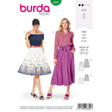 Burda Boss 6341 - Falda de pliegues huecos
