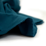 Gabardine polycoton sergé bleu canard