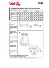 Patron Burda Enfant n°9249 : Robe & Blouse