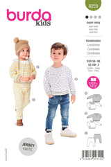 Patron Burda n°9259 : Ensembles enfant