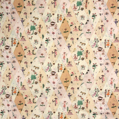 Coton liberty ® Picnic Parade beige au mètre