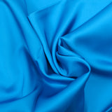 Blue viscose satin
